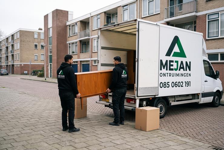 Nette kast gaat de bakwagen in voor de kringloop